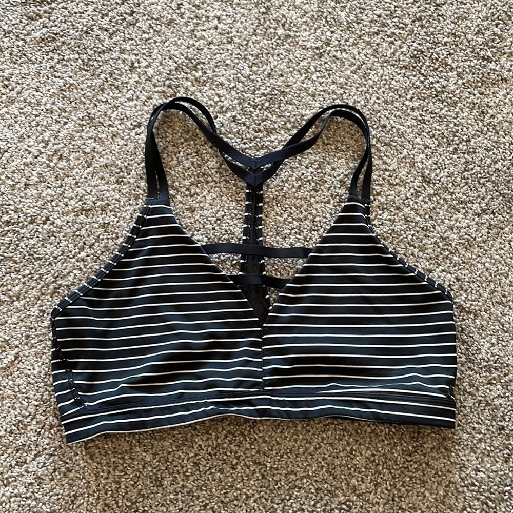 Victoria Secret striped sports bra